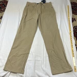 Crown and Ivy Motion Flex Tan Straight Fit 34x32